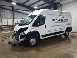 Salvage trucks for sale at West Mifflin, PA auction: 2023 Dodge RAM Promaster 2500 2500 High