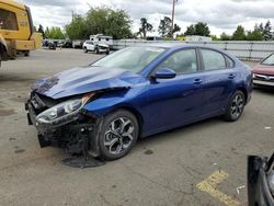 Salvage cars for sale from Copart Woodburn, OR: 2020 KIA Forte FE