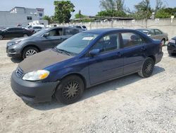 Salvage cars for sale from Copart Opa Locka, FL: 2004 Toyota Corolla CE