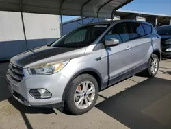 Salvage cars for sale at Fresno, CA auction: 2017 Ford Escape SE