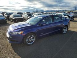 Salvage cars for sale at Helena, MT auction: 2015 Ford Fusion Titanium Phev