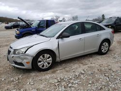 Salvage cars for sale at West Warren, MA auction: 2014 Chevrolet Cruze LS
