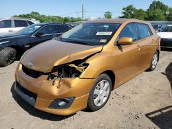 Toyota Corolla Matrix s salvage cars for sale: 2009 Toyota Corolla Matrix S