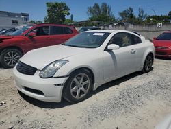 Salvage cars for sale from Copart Opa Locka, FL: 2004 Infiniti G35