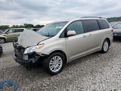 Salvage cars for sale from Copart Cahokia Heights, IL: 2015 Toyota Sienna XLE