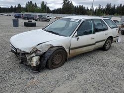 Salvage cars for sale at Graham, WA auction: 1991 Honda Accord LX