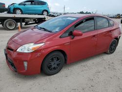 Salvage cars for sale at Houston, TX auction: 2015 Toyota Prius