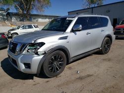 Salvage cars for sale at Albuquerque, NM auction: 2017 Nissan Armada SV