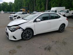 Salvage cars for sale from Copart East Granby, CT: 2015 Toyota Corolla L