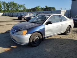 Salvage cars for sale from Copart Spartanburg, SC: 2002 Honda Civic EX