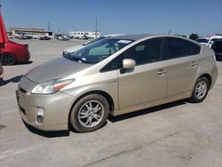 Salvage cars for sale at Grand Prairie, TX auction: 2010 Toyota Prius