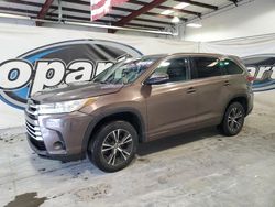 Toyota salvage cars for sale: 2018 Toyota Highlander LE