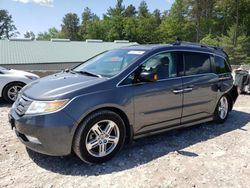 Salvage cars for sale at West Warren, MA auction: 2012 Honda Odyssey Touring