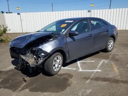Toyota Vehiculos salvage en venta: 2017 Toyota Corolla LE