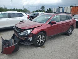 Salvage cars for sale at Cahokia Heights, IL auction: 2018 Subaru Outback 2.5I Limited