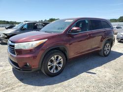 Salvage cars for sale at Anderson, CA auction: 2015 Toyota Highlander LE