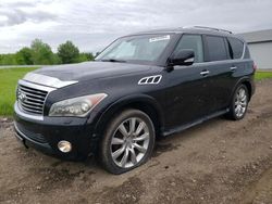 Salvage cars for sale from Copart Columbia Station, OH: 2012 Infiniti QX56