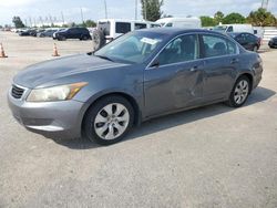 Salvage cars for sale at Miami, FL auction: 2008 Honda Accord EX