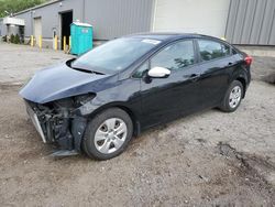 Salvage cars for sale at West Mifflin, PA auction: 2015 KIA Forte LX