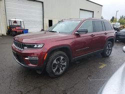 Salvage cars for sale at Woodburn, OR auction: 2023 Jeep Grand Cherokee Limited 4XE
