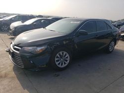 Salvage cars for sale at Grand Prairie, TX auction: 2017 Toyota Camry LE