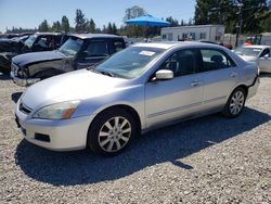 Salvage cars for sale from Copart Graham, WA: 2006 Honda Accord LX