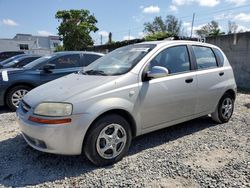 Vehiculos salvage en venta de Copart Opa Locka, FL: 2006 Chevrolet Aveo Base