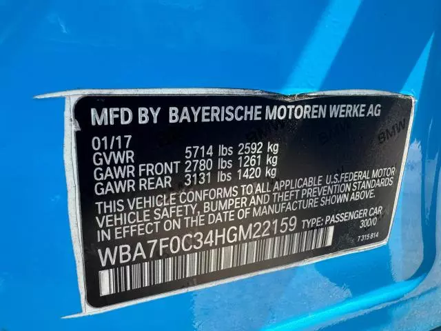 2017 BMW 750 I