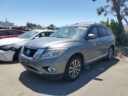 Salvage cars for sale from Copart Martinez, CA: 2015 Nissan Pathfinder S
