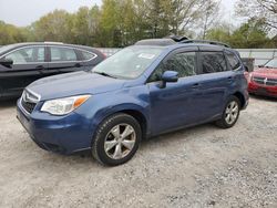 Salvage cars for sale at North Billerica, MA auction: 2014 Subaru Forester 2.5I Touring