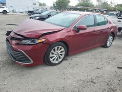 Toyota Camry le salvage cars for sale: 2021 Toyota Camry LE