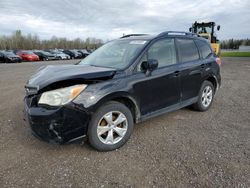 Salvage cars for sale at Bowmanville, ON auction: 2014 Subaru Forester 2.5I Limited
