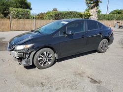 Salvage cars for sale from Copart San Martin, CA: 2013 Honda Civic EX