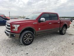 Salvage cars for sale at New Braunfels, TX auction: 2017 Ford F150 Supercrew