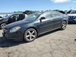 Chevrolet Malibu 1LT salvage cars for sale: 2012 Chevrolet Malibu 1LT