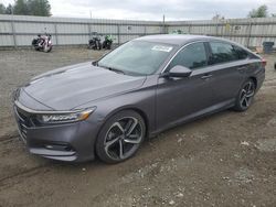 Salvage cars for sale from Copart Arlington, WA: 2019 Honda Accord Sport