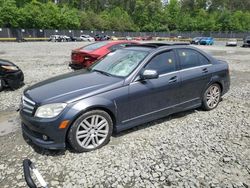 Salvage cars for sale at Waldorf, MD auction: 2009 Mercedes-Benz C300