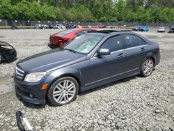 Mercedes-Benz C300 salvage cars for sale: 2009 Mercedes-Benz C300