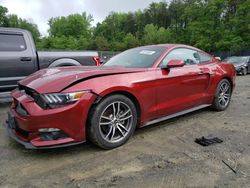 Salvage cars for sale at Waldorf, MD auction: 2016 Ford Mustang