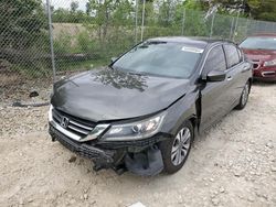 Salvage cars for sale at Cicero, IN auction: 2015 Honda Accord LX