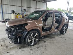 Salvage cars for sale at Cartersville, GA auction: 2017 Hyundai Tucson Limited