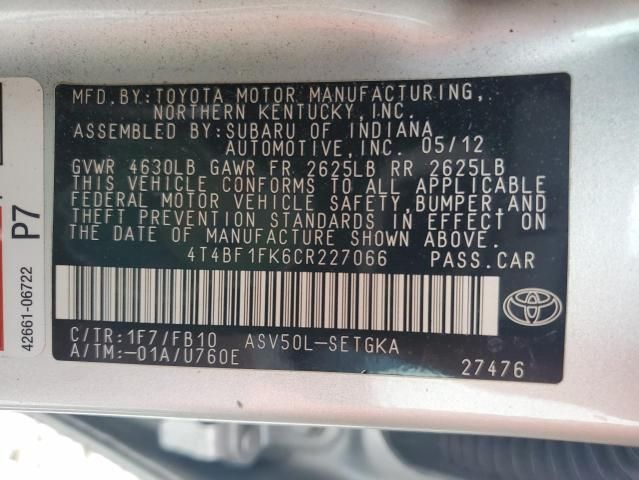 2012 Toyota Camry Base