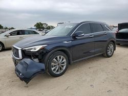 Salvage cars for sale from Copart Haslet, TX: 2021 Infiniti QX50 Luxe
