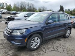 Salvage cars for sale at Portland, OR auction: 2015 Volkswagen Tiguan S