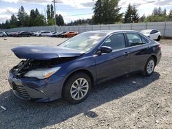 Salvage cars for sale from Copart Graham, WA: 2015 Toyota Camry LE