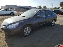 Salvage cars for sale at San Diego, CA auction: 2005 Honda Accord EX