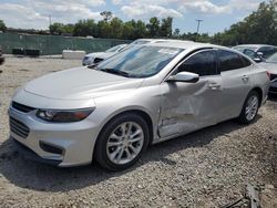 Chevrolet Malibu LT salvage cars for sale: 2016 Chevrolet Malibu LT