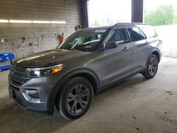 Salvage cars for sale at Angola, NY auction: 2021 Ford Explorer XLT