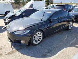 Salvage cars for sale at Rancho Cucamonga, CA auction: 2016 Tesla Model S