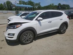 Salvage cars for sale at Spartanburg, SC auction: 2021 Hyundai Tucson Limited